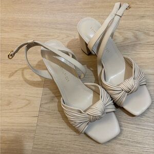 Tommy Hilfiger Women's Cream Heeled Sandals